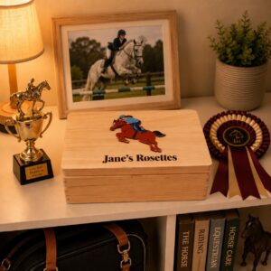 Personalised Horse Riding Medal Box