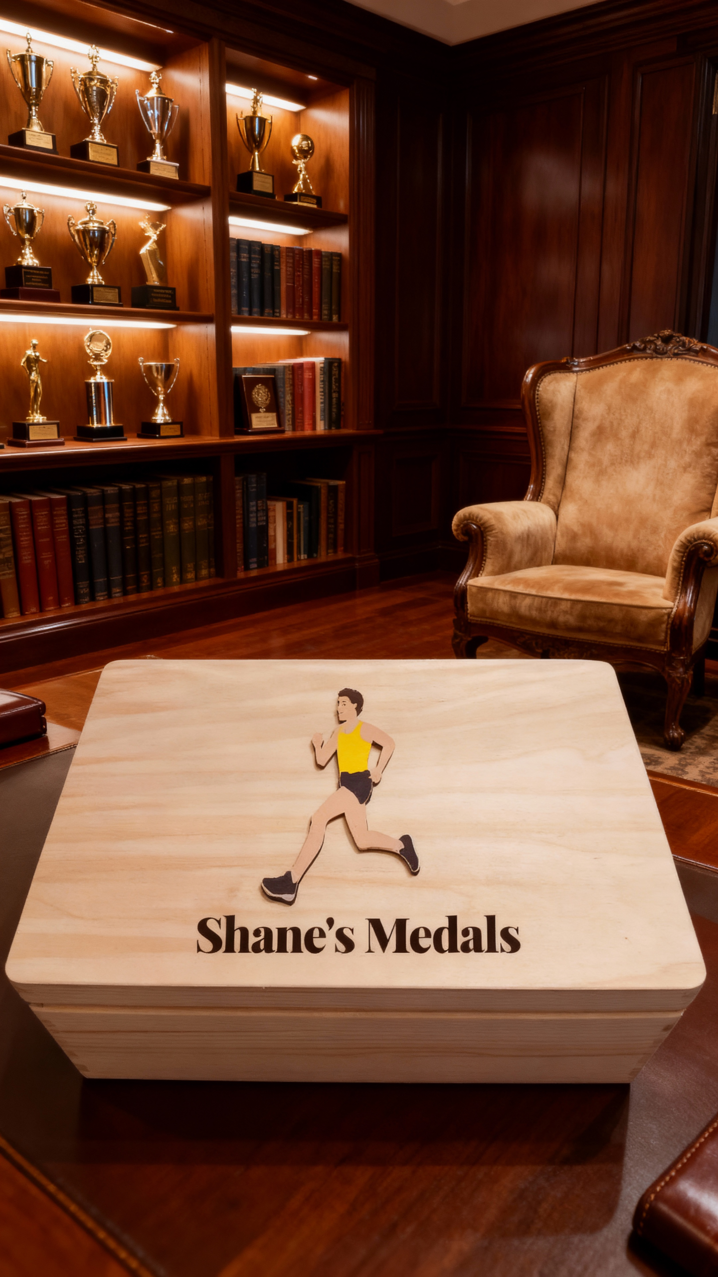 Runner Medal Box