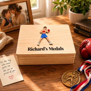 Male Boxer Medal Box