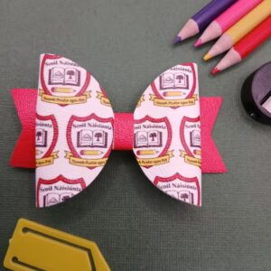 School Crest Hair Bows